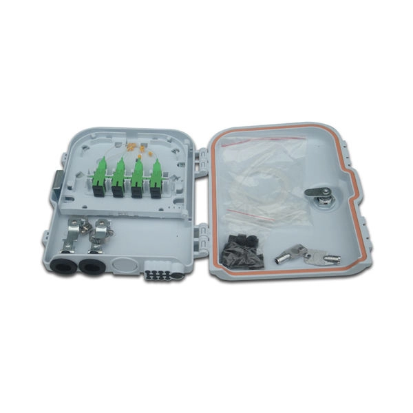 Where should the network cable be plugged into the fiber optic switch 